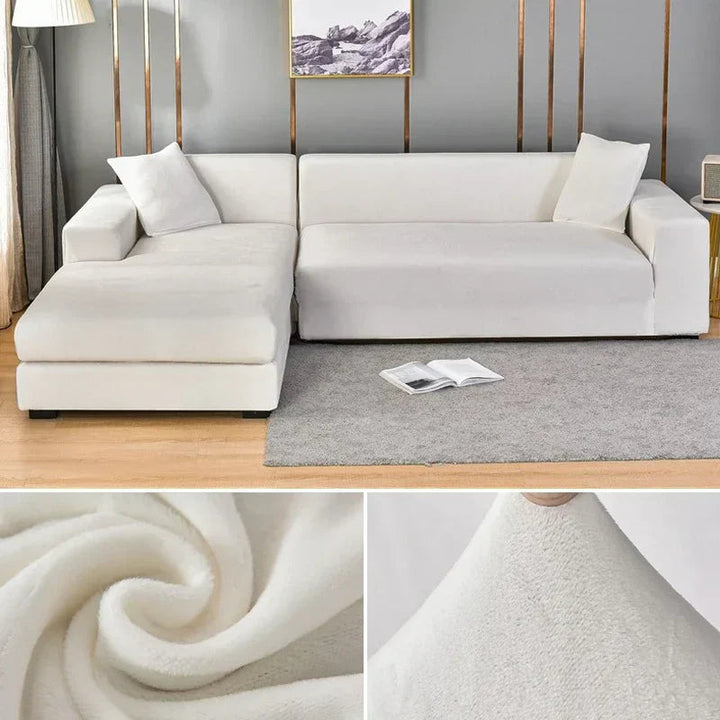 Stretch Velvet Sofa Cover with Luxury Finish – Sofina
