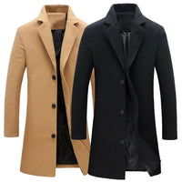 Wool Men's Coat for Fall and Winter - Tomas