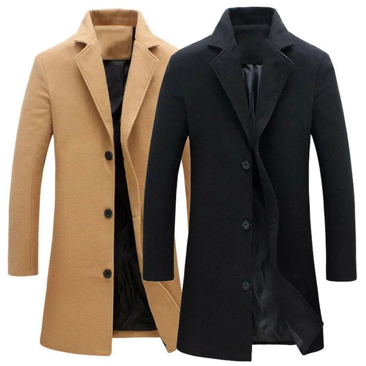 Wool Men's Coat for Fall and Winter - Tomas