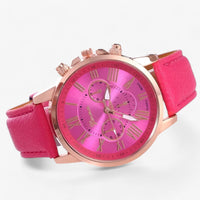Luxury Waterproof Women's Watch with Leather Strap – Camille