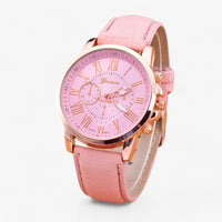 Luxury Waterproof Women's Watch with Leather Strap – Camille