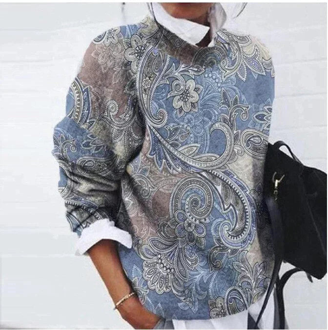 Refined Sweater with Print - Sienna