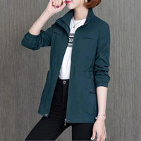 Women's Mid-Season Jacket with Stand-Up Collar – Marielle