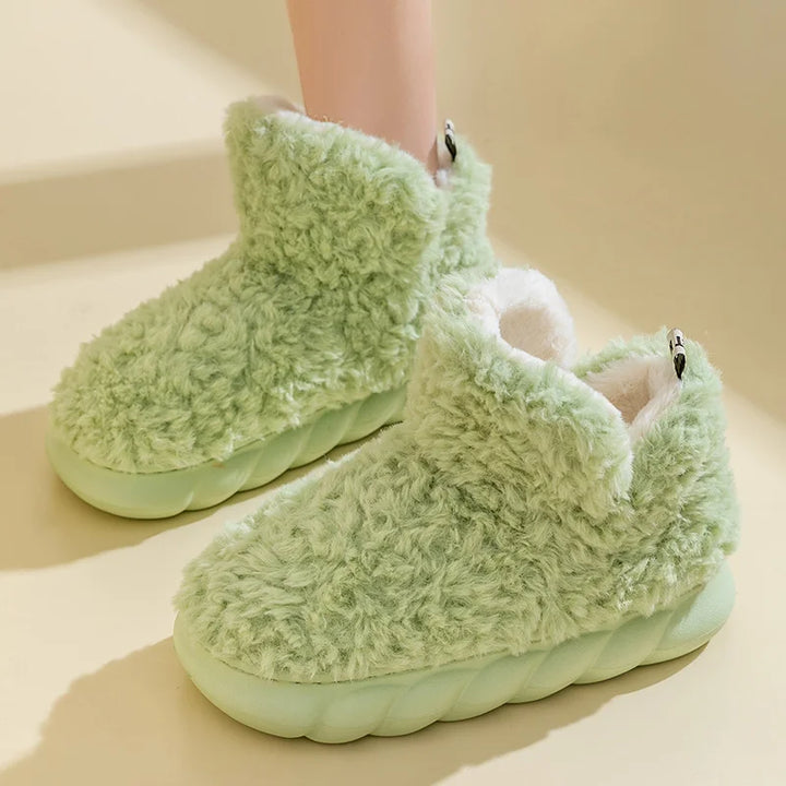 Warme damespantoffels van katoen en pluche - CozySteps