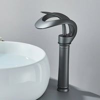 Brass Bathroom Faucet with Waterfall Spout - Flowarc