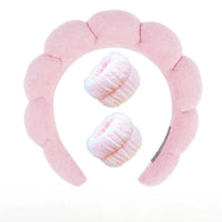 Plush Spa Headband & Wristband Set - Fluffiea