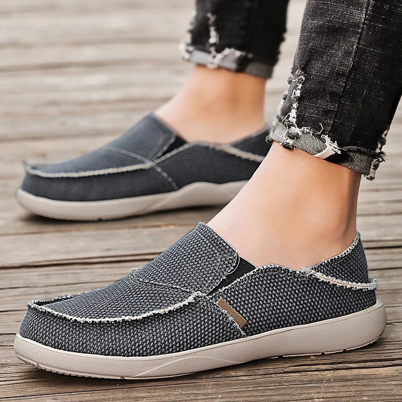 Light Men's Canvas Slip-Ons - Niko