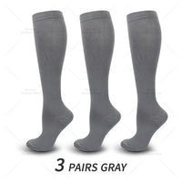 3 Paar Kniehoge Compressie Sokken - FitSupport