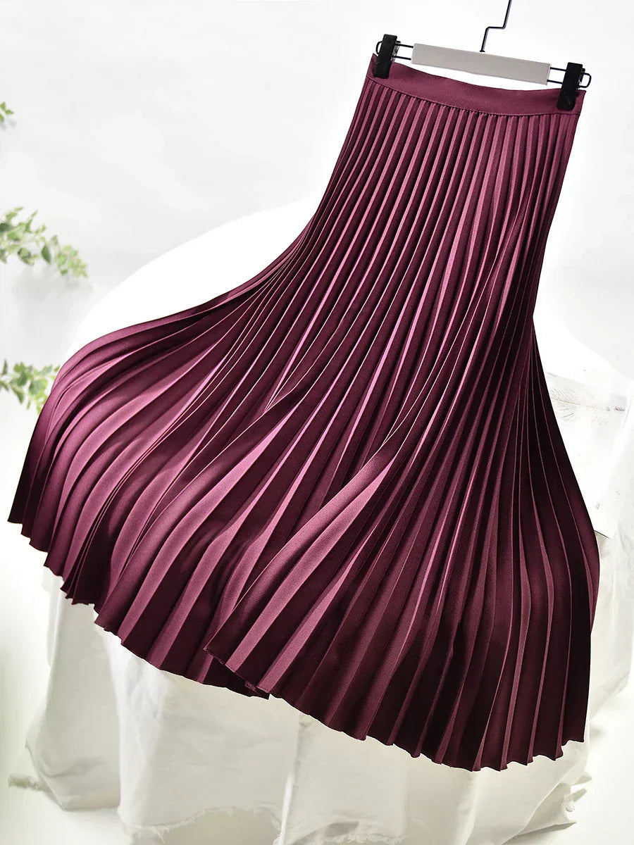 Pleated A-Line Skirt – Aurelia