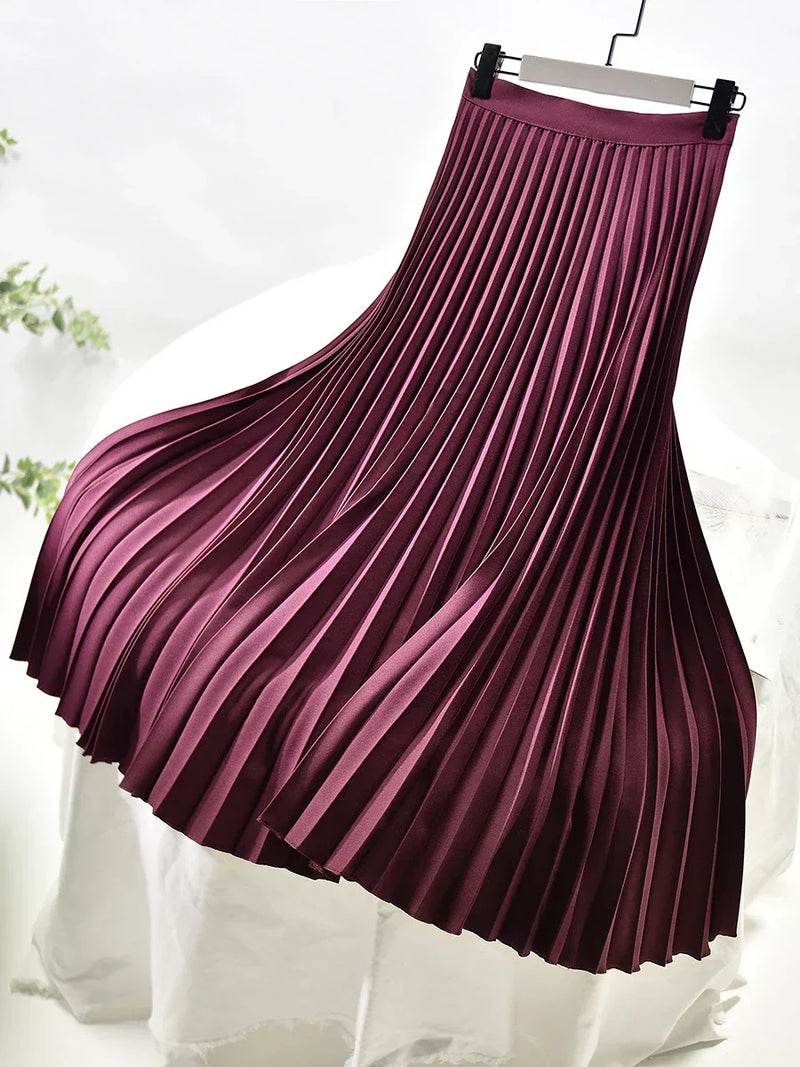 Pleated A-Line Skirt – Aurelia