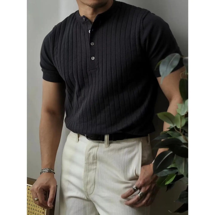 Slim Fit Men's Polo with Zipper – Fabrizio