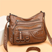 Vintage Leather Women's Handbag - Isabella