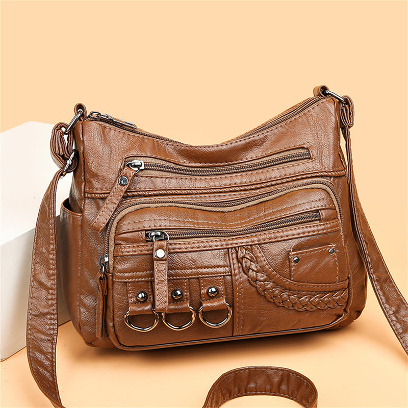 Vintage Leather Women's Handbag - Isabella