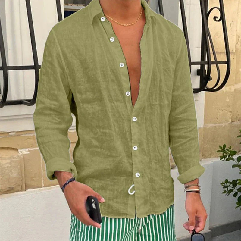 Breathable & Loose-Fitting Men's Summer Shirt – Taro
