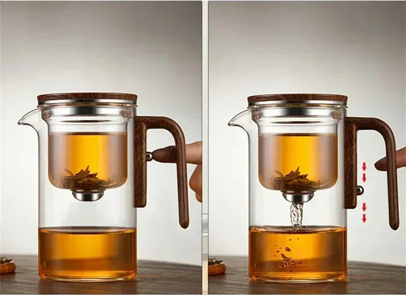 Glazen Theepot met Geavanceerde Filtratie - TeaSphere