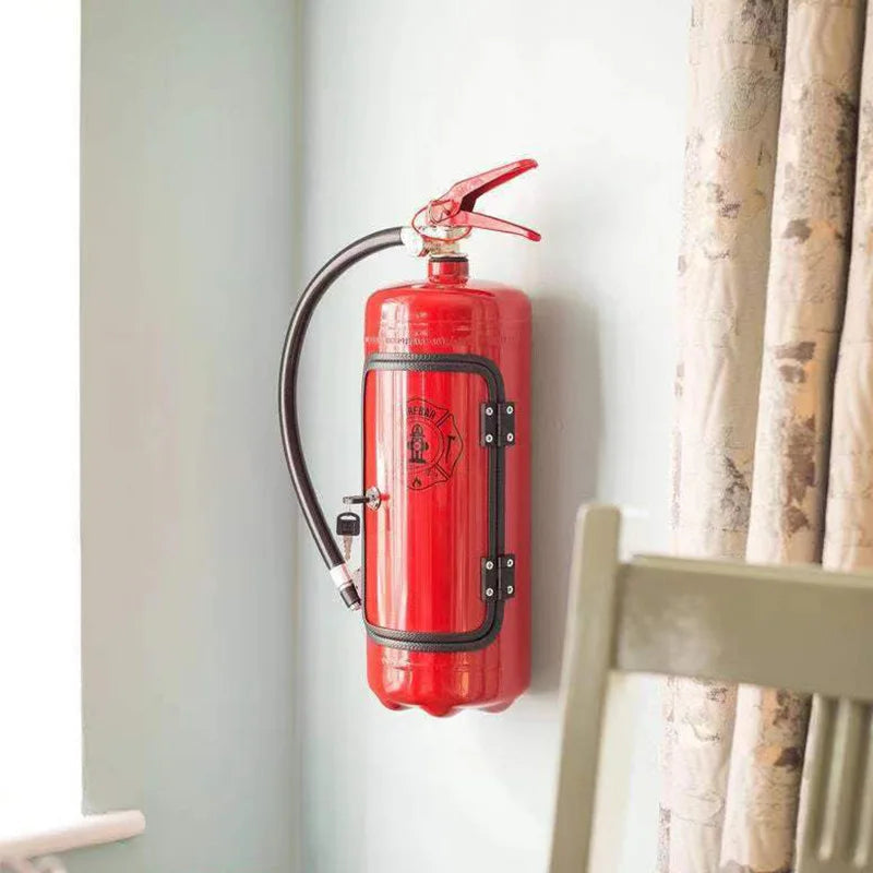 Hidden Bottle Storage in Fire Extinguisher Shape – BlazeVault