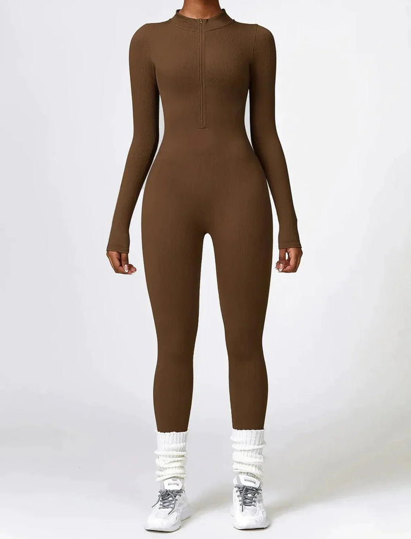Luxury Full-Body Romper with Long Sleeves - Lisa