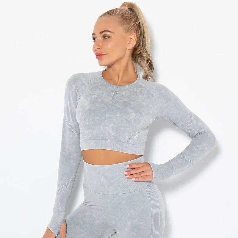 Naadloze Dames Yoga Set met Cropped Top - Nova