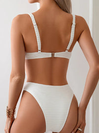 Push-up Bikini Set with Ring Detail and High Waist – Selima