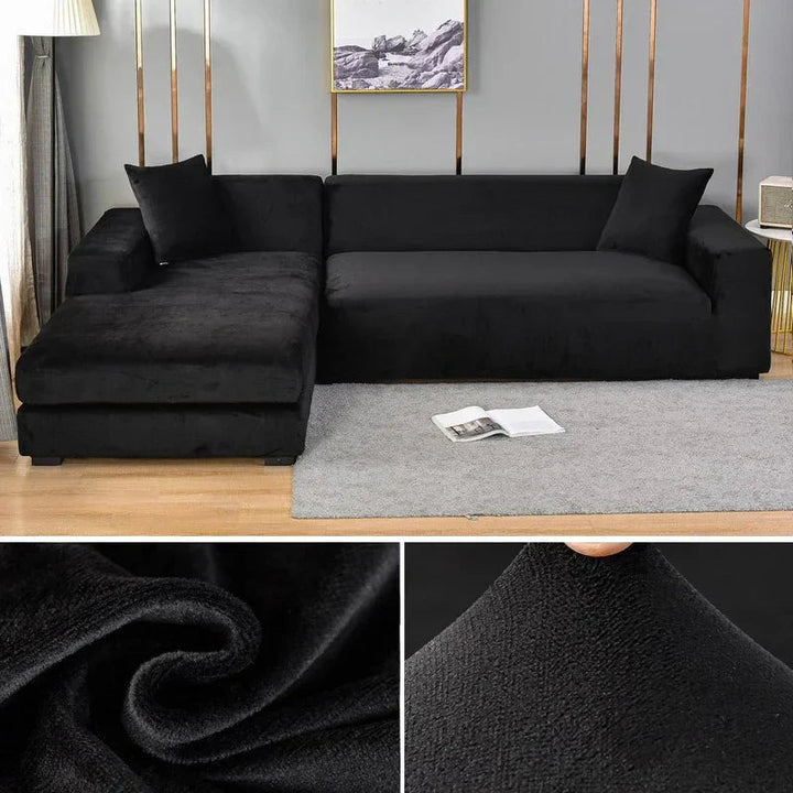Stretch Velvet Sofa Cover with Luxury Finish – Sofina