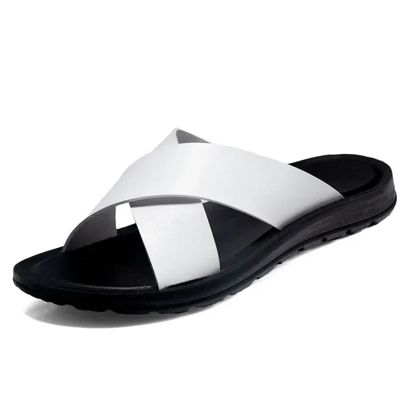 Italian Leather Men's Slippers - Lorenzo