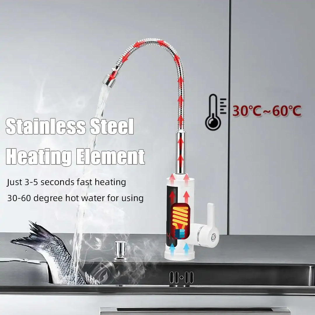 3000W Elektrische Keukenkraan Met Direct Warm Water - FlowHeat