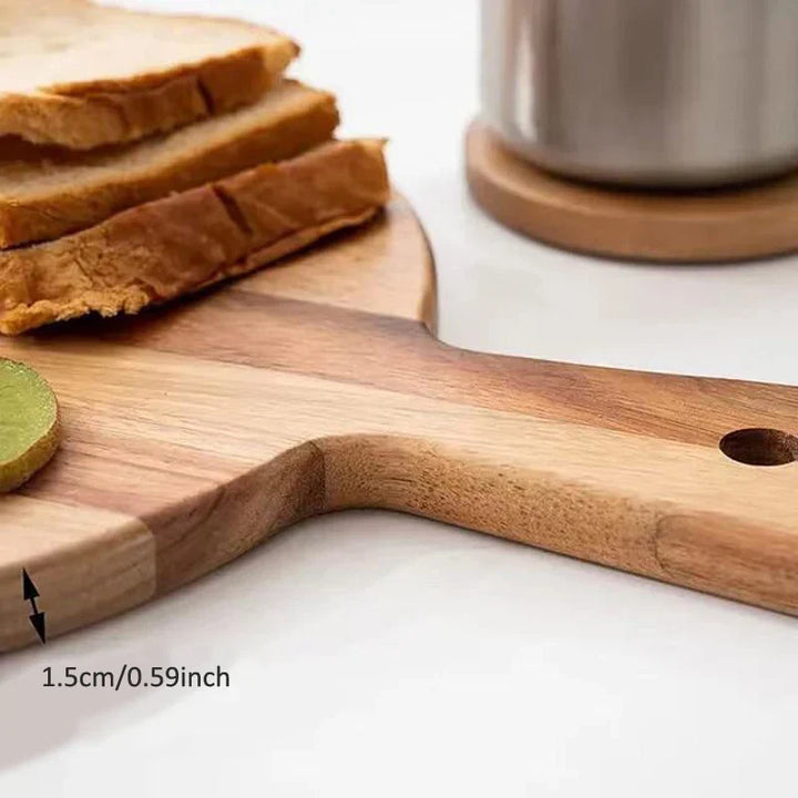 Acacia Wood Pizza Peel & Serving Board - WoodStyle