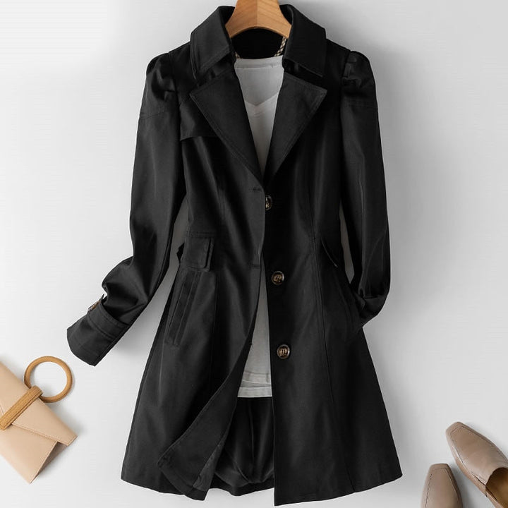 Stijlvolle Middellange Dames Trenchcoat - Victoria