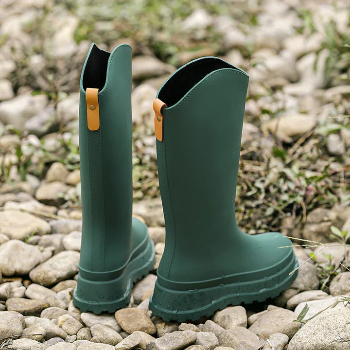 Hoge Dames Regenlaarzen waterdicht met comfortzool – Maris