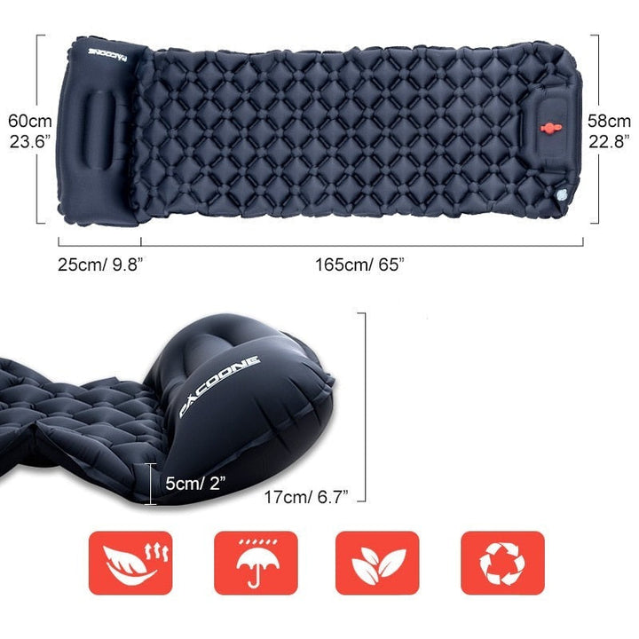Ultralichte Waterdichte Slaapmat met Ingebouwde Pomp - AirRest