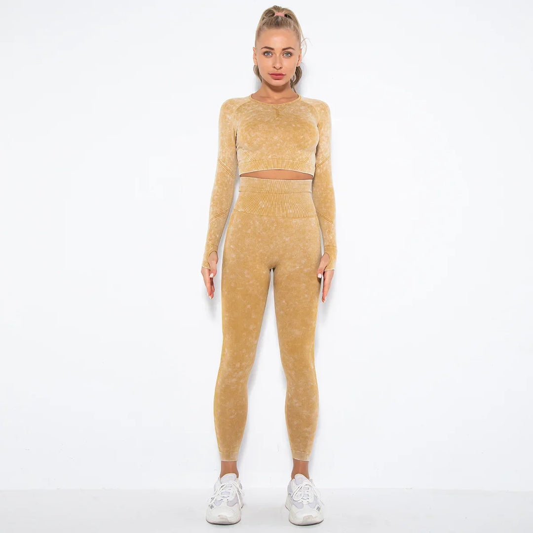 Naadloze Dames Yoga Set met Cropped Top - Nova