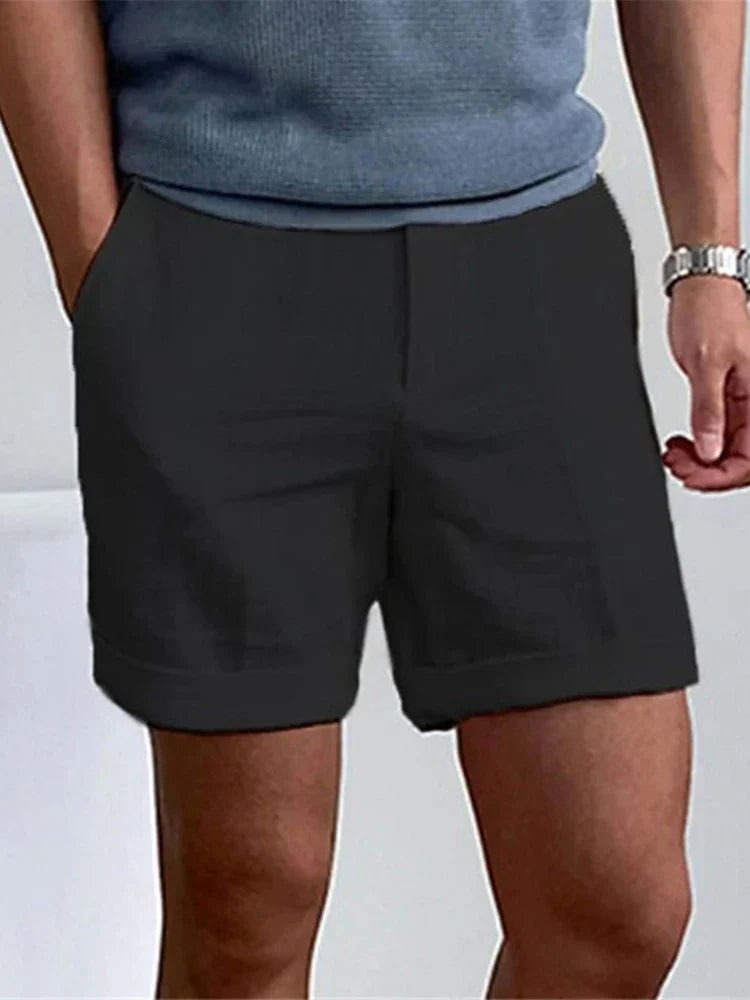 Light Linen Men's Summer Shorts with Relaxed Fit - Jorin