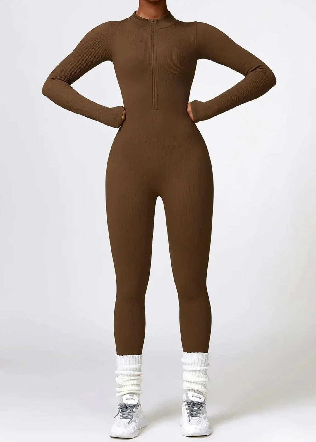 Luxury Full-Body Romper with Long Sleeves - Lisa