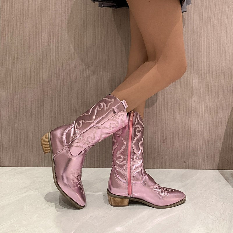 Metallic Cowboy Laarzen - Aurora