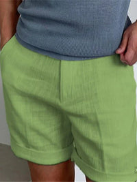 Light Linen Men's Summer Shorts with Relaxed Fit - Jorin