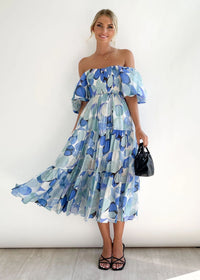 Off-Shoulder Midi Dress – Talia