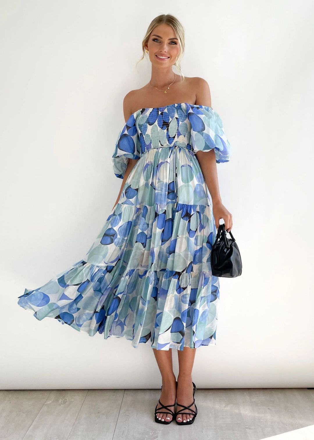 Off-Shoulder Midi Dress – Talia