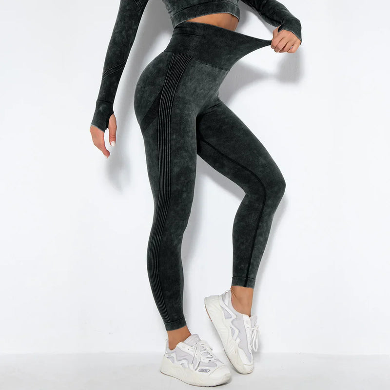 Naadloze Dames Yoga Set met Cropped Top - Nova