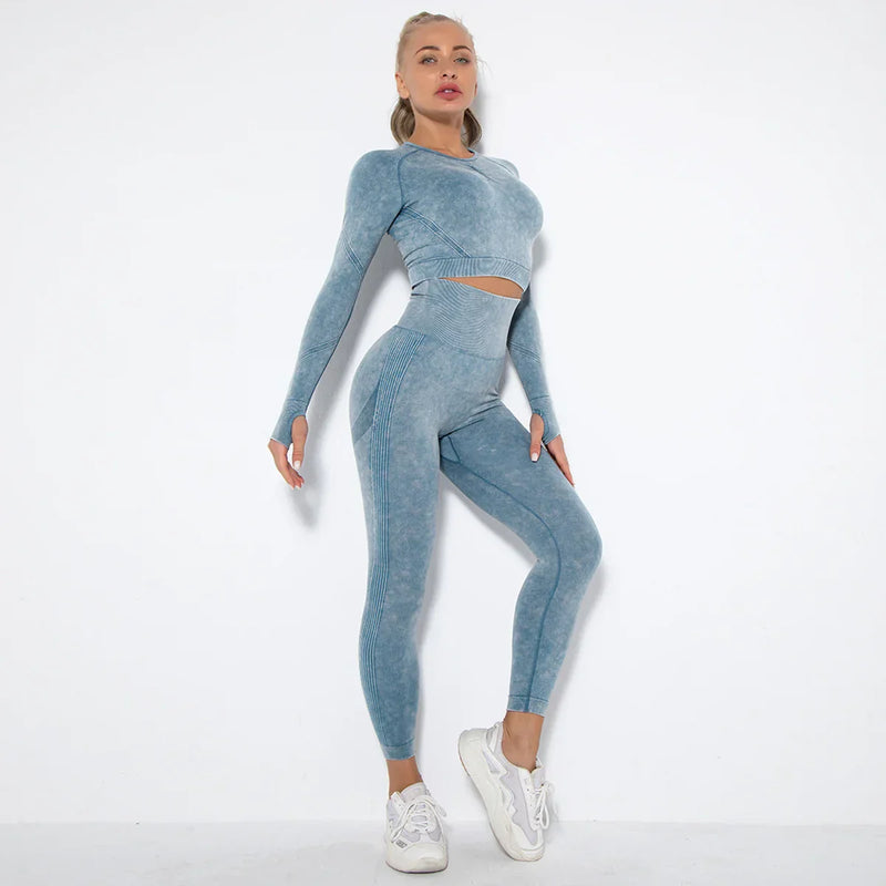 Naadloze Dames Yoga Set met Cropped Top - Nova