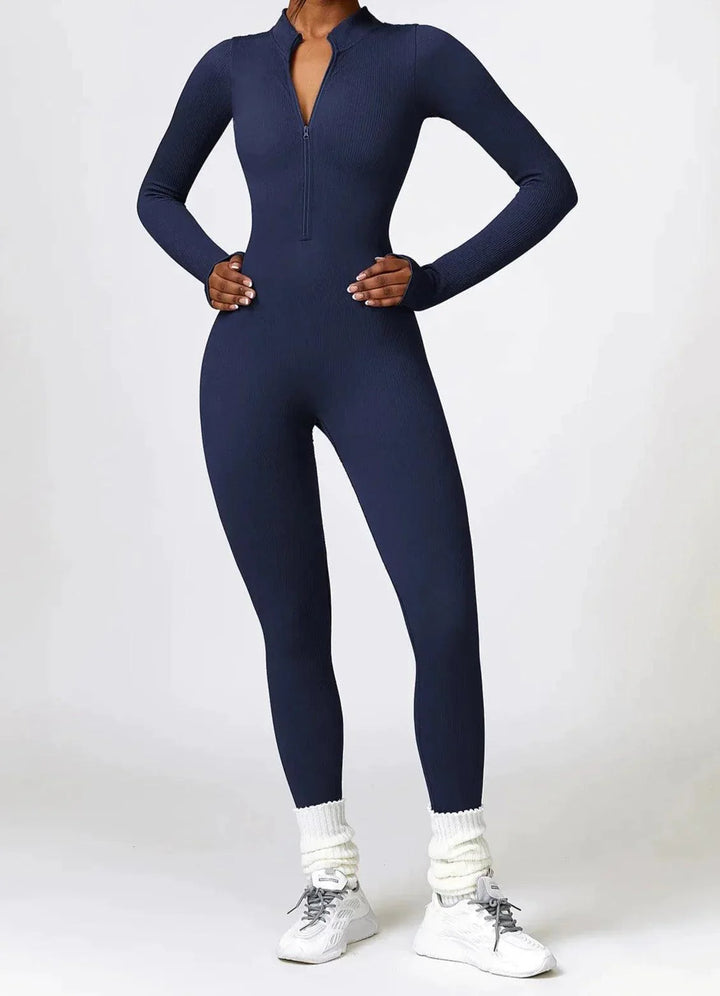 Luxury Full-Body Romper with Long Sleeves - Lisa
