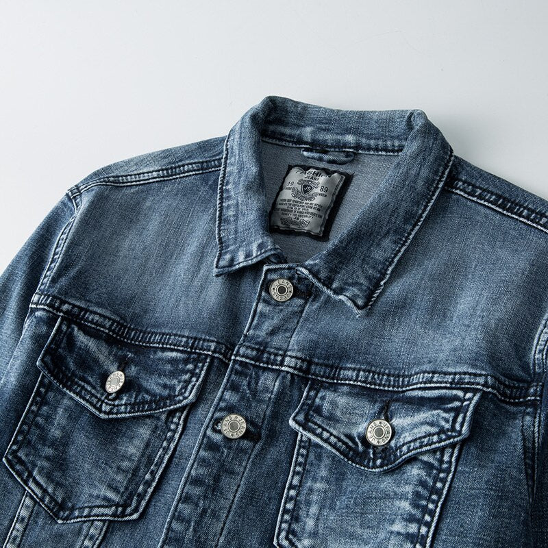 Tijdloze Heren Denim Jas - Viggo