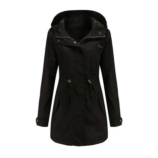Stylish Women's Coat with Hood – Marielle
