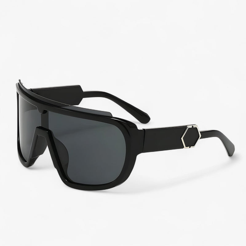 Oversized Monoblock Okulary przeciwsłoneczne typu Wraparound – Auron