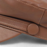 Octagonal Women's Captain's Cap in PU Leather – Valence