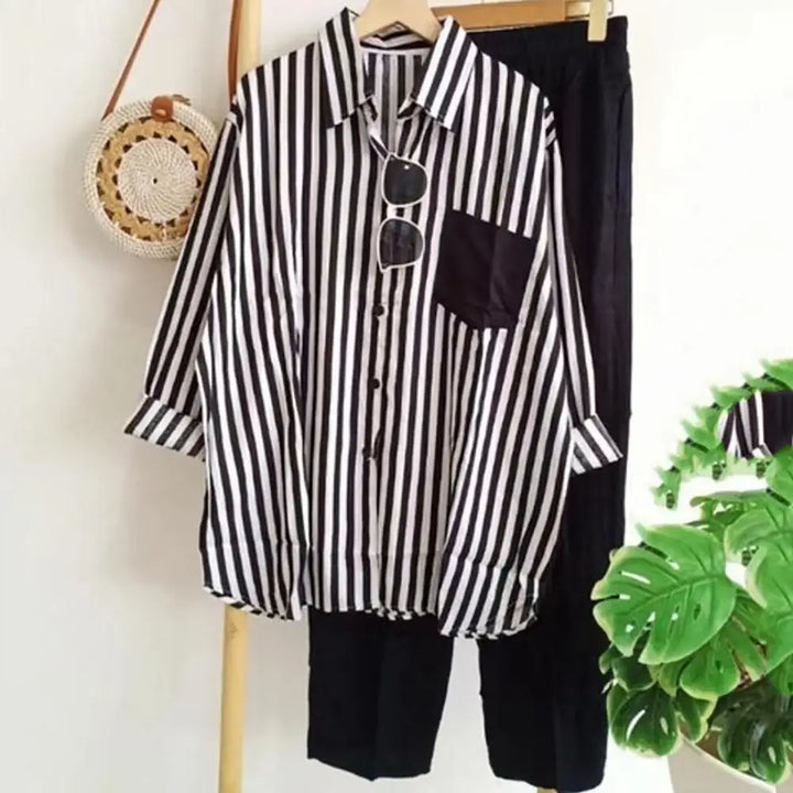 Two-Piece Women's Linen Summer Set - Zayenne