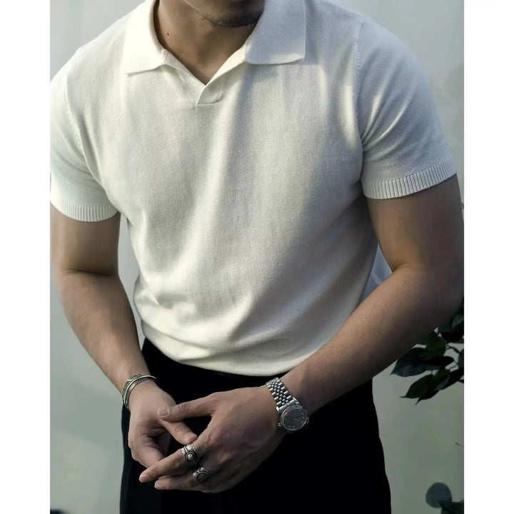 Slim Fit Men's Polo with Zipper – Fabrizio