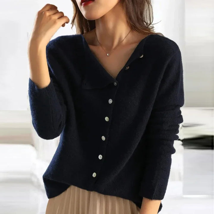 Stylowy dzianinowy sweter damski - Isabelle