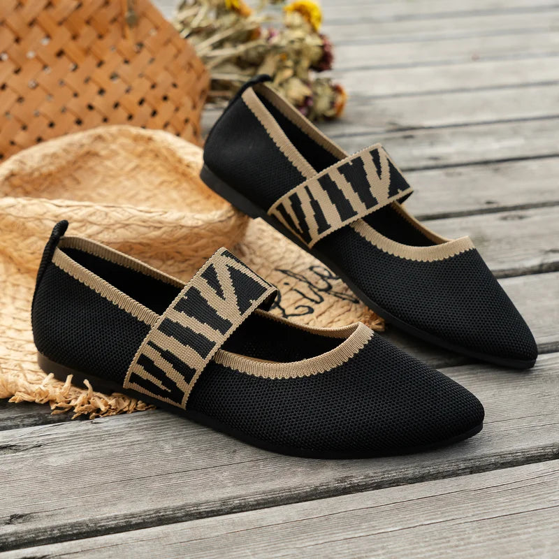 Stijlvolle dames zomerschoenen met spitse neus - Lina
