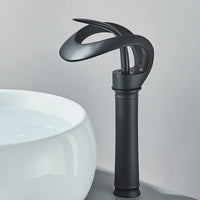 Brass Bathroom Faucet with Waterfall Spout - Flowarc