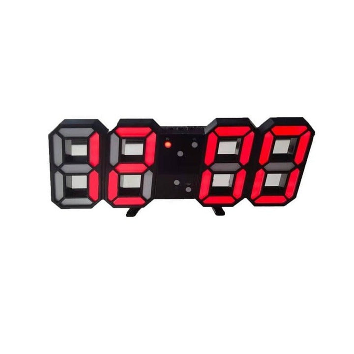 3D LED Wandklok met Dimbare Verlichting – Timora